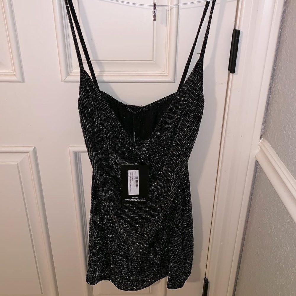 Pretty Little a Thing Sparkly Cowl Dress